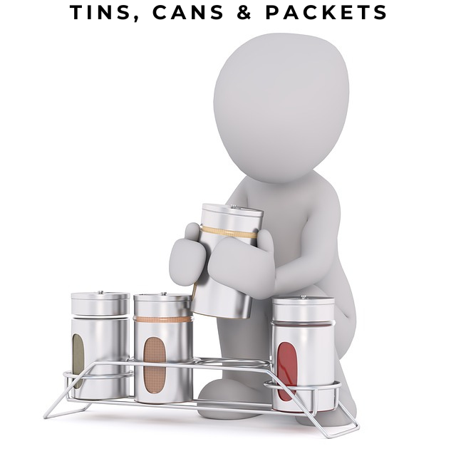 Tins, Cans & Packets